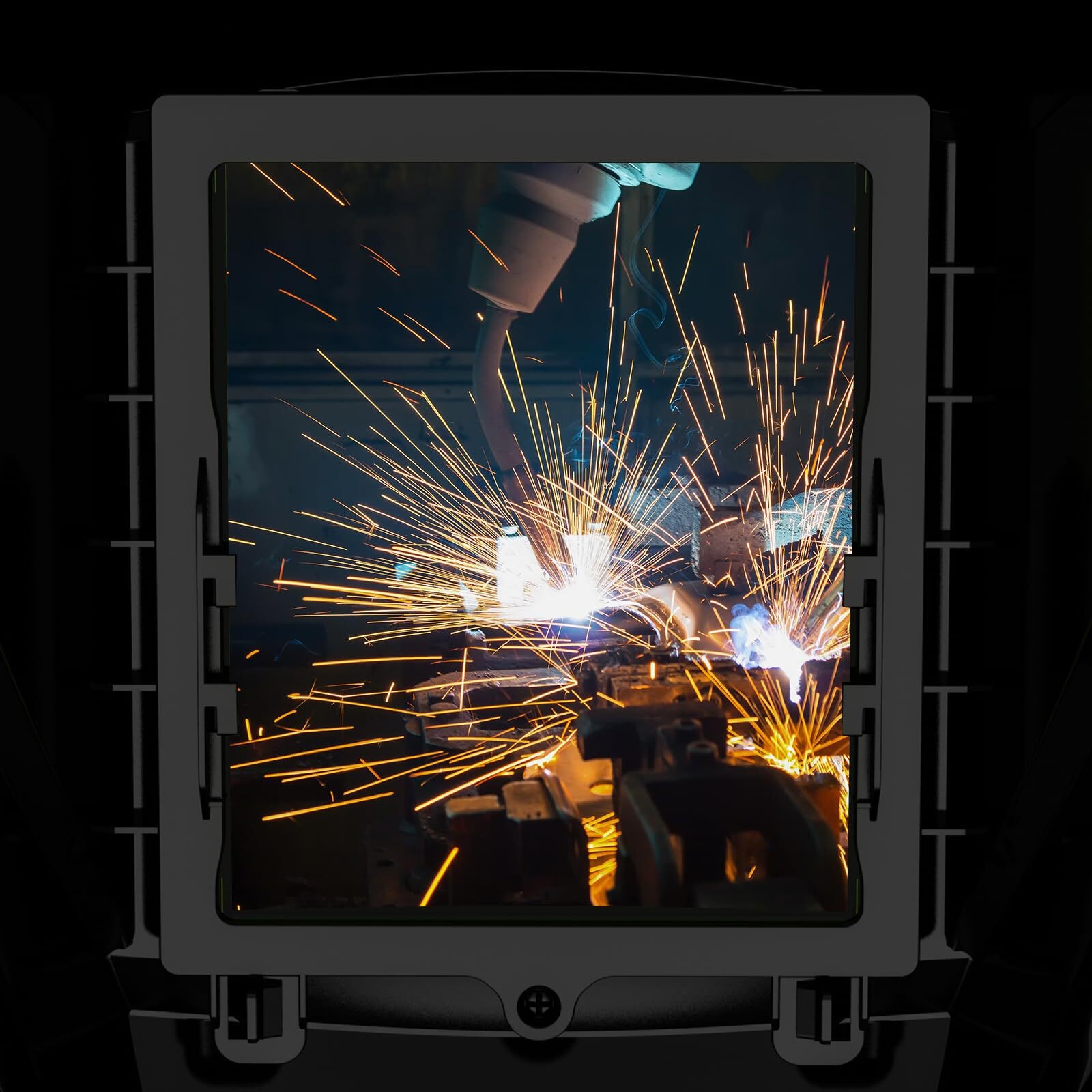 TRQWH Large View Laser Safety Helmet with OD8+ Protection, Adjustable Fit