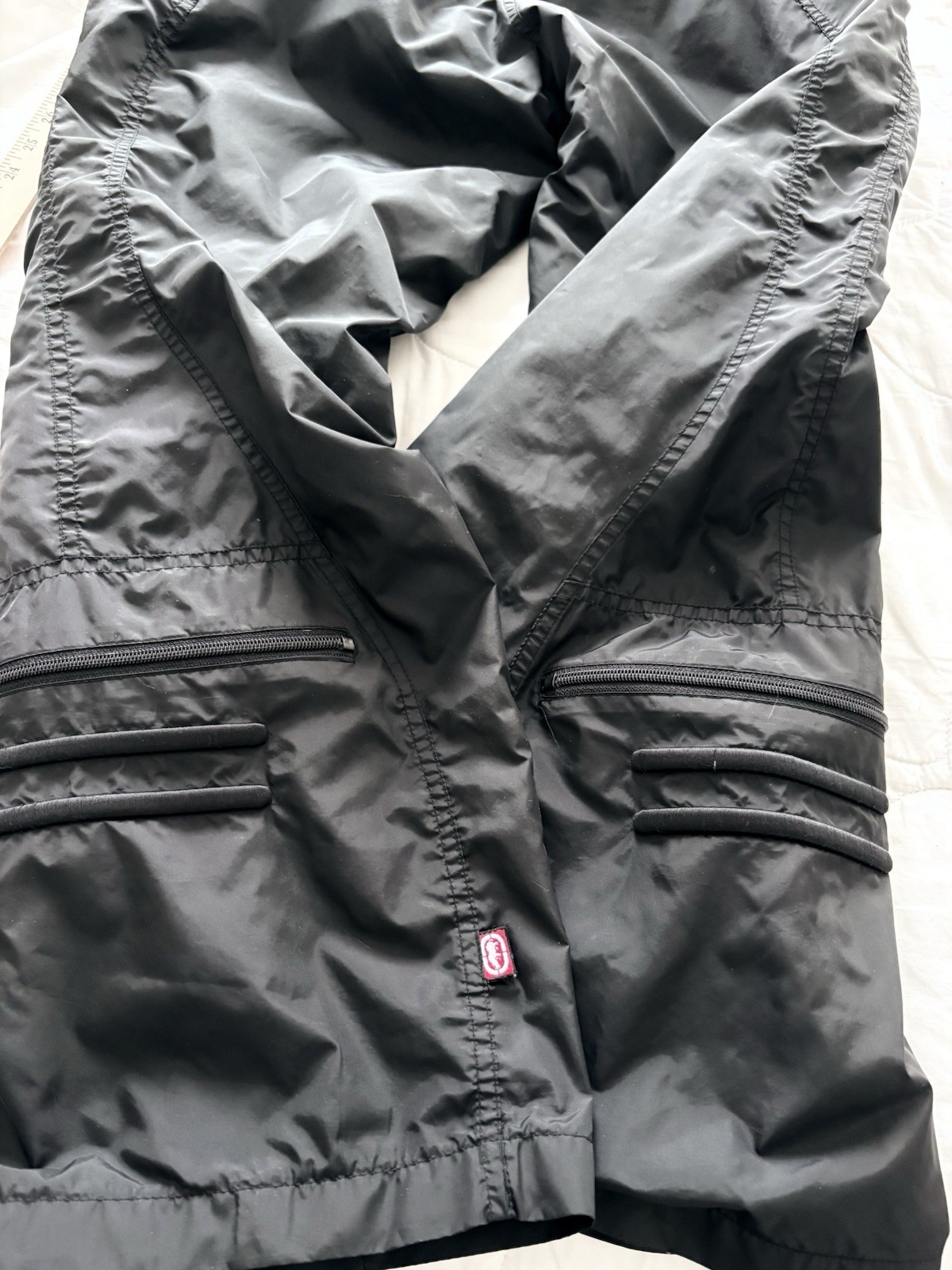 Vintage Ecko Marvel Wolverine SnowBoard Ski Pant Sz 30 Black Hologram Logo Korea