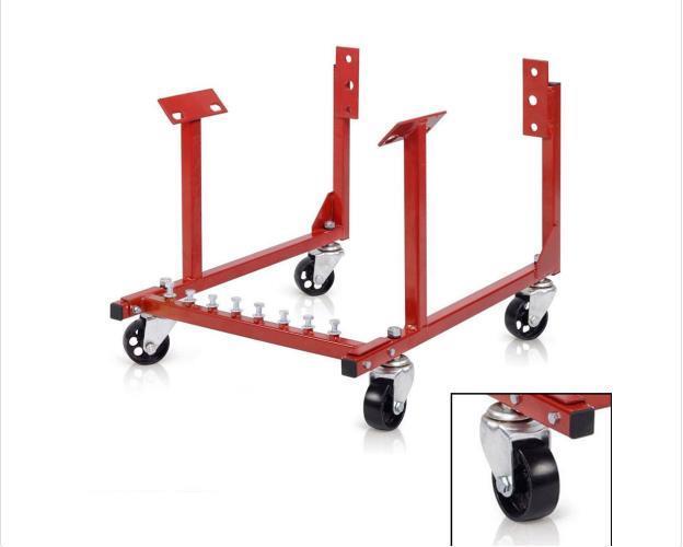 Hot 1000lb Auto Engine Cradle Stand for Chevrolet Chevy w/Dolly Wheels 3"