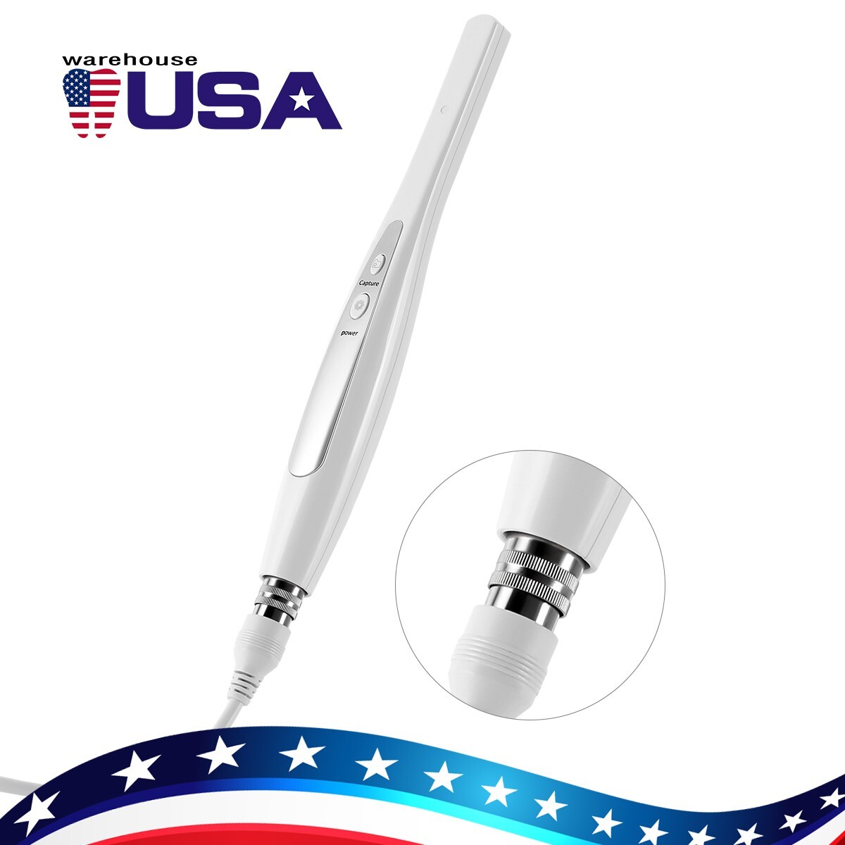 AZDENT Dental Intraoral Camera Digital USB Imaging Focus Intra Oral 6 LED Light