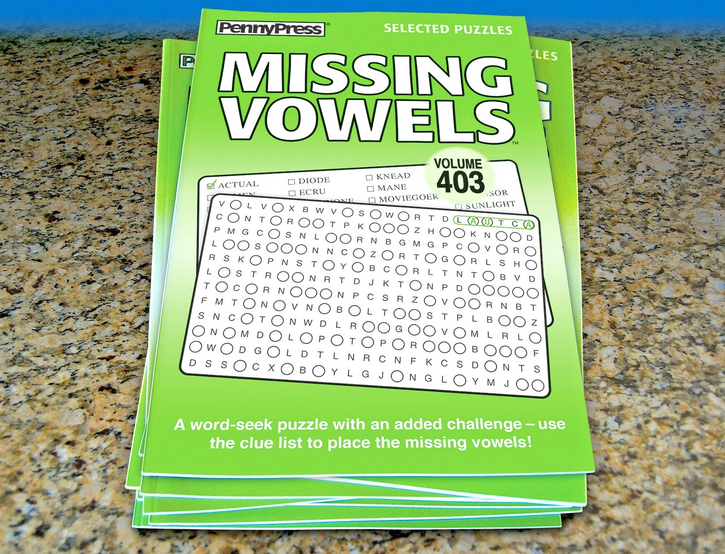 Penny Press Missing Vowels Pack 8