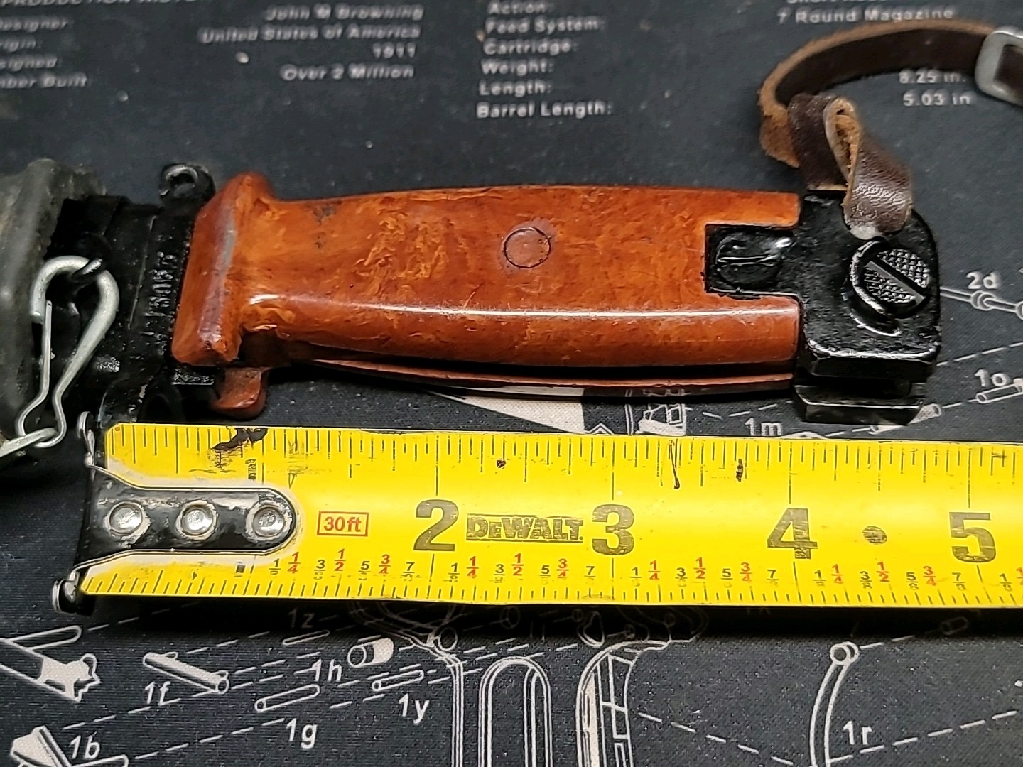 Type 2 Bayonet Polish Good Condition w/ matching sheath cold war