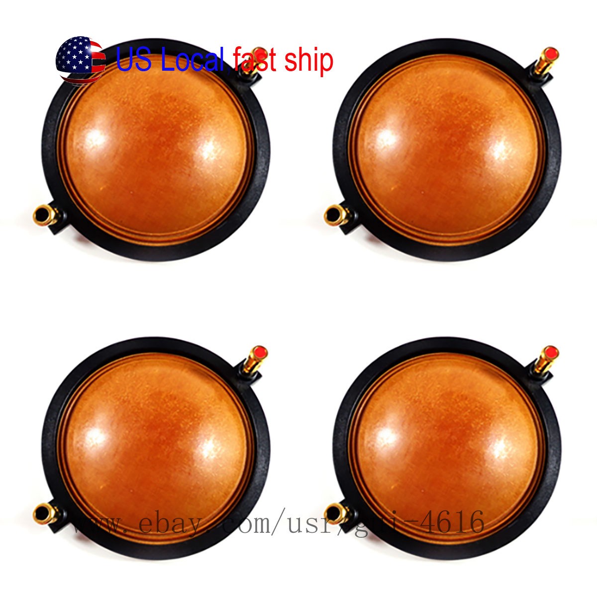 4PCS Diaphragm For PRV D4400Ph, D4400Ph-Nd and D4260Ph 8 Ohm US Local