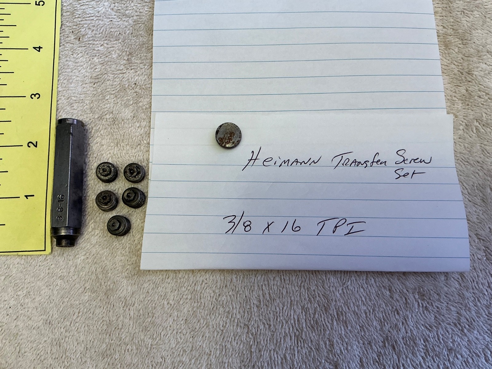 Heimann Transfer Screw Set, Used Item with Free Shipping