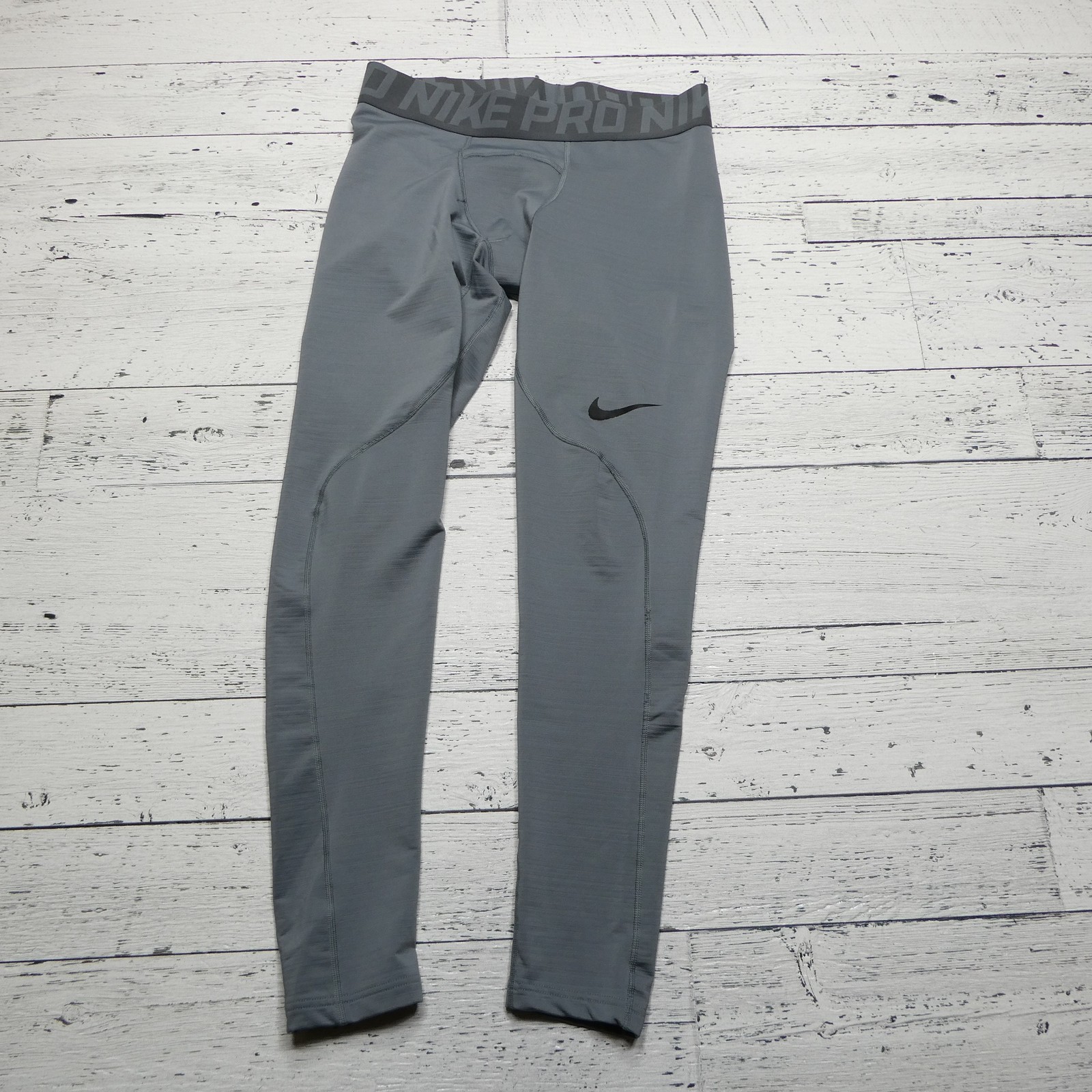 Nike Pro Dri-Fit Compression Pants Mens Medium Gray Training Leggings Athletic