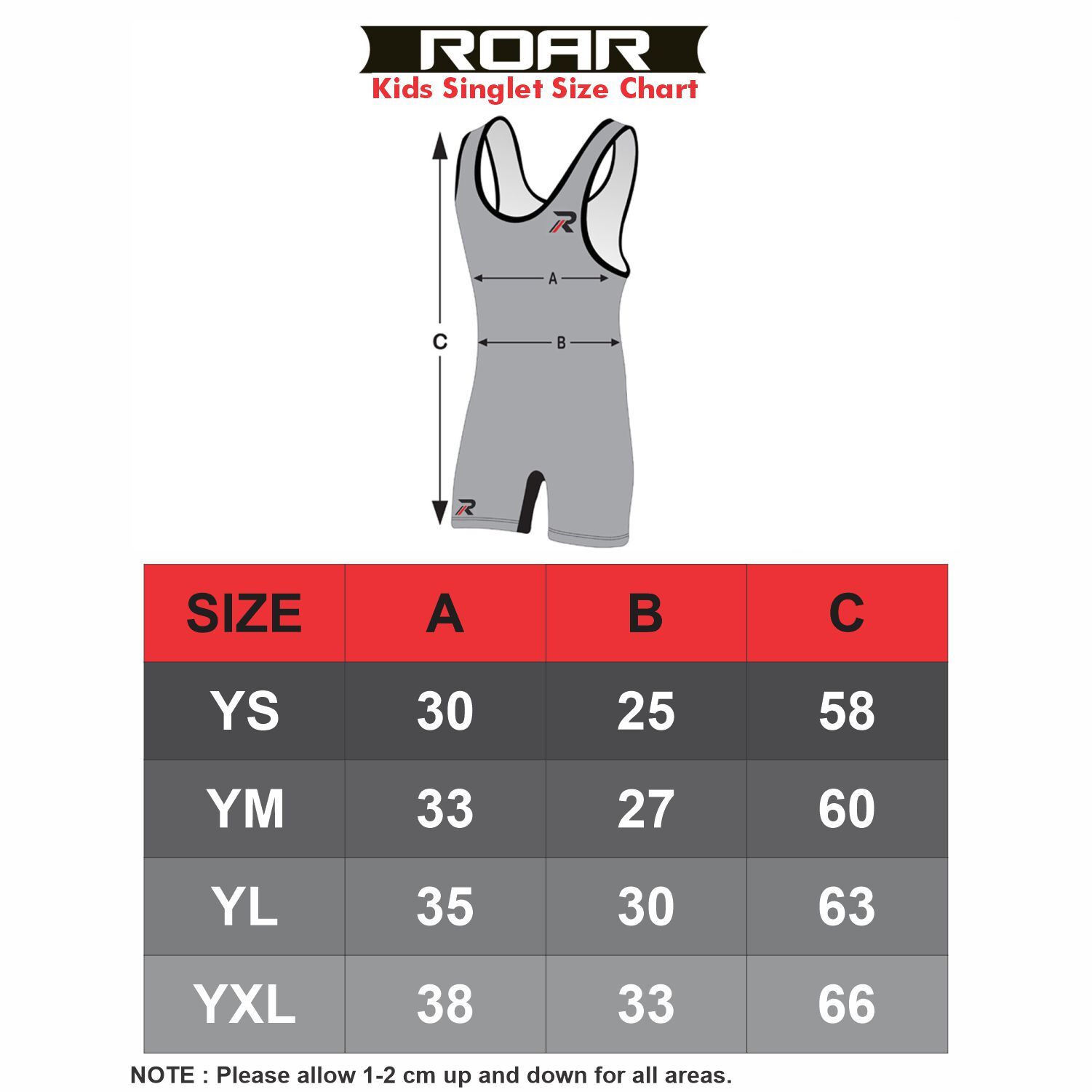 ROAR Athletic Men's & Youth Wrestling Singlet Suit Bodywear Uniform
