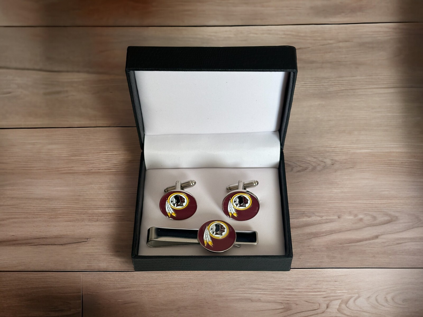 Washington Redskins Cufflinks, Tie Clip, Or Complete Set