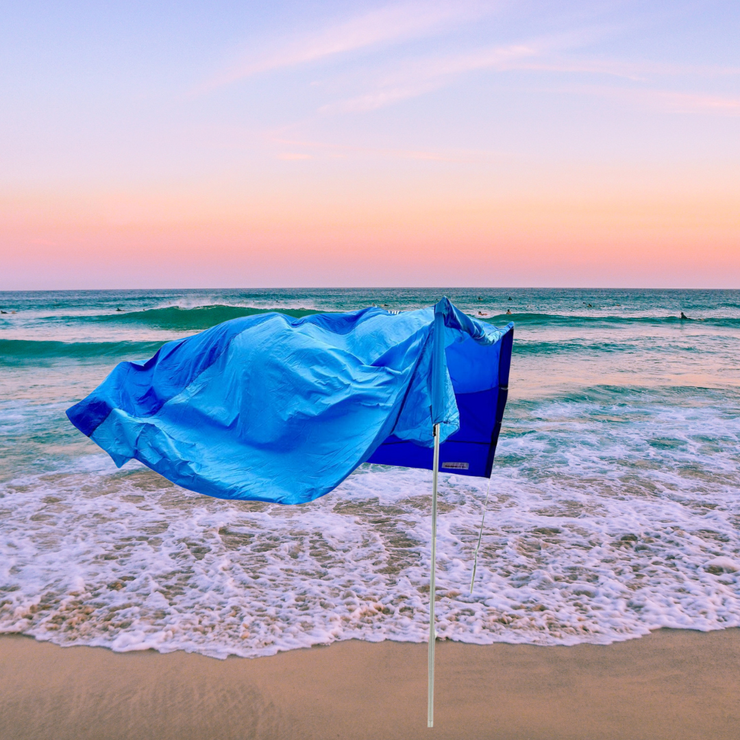 Sail Shade Full Size Beach Sun Shade Wind Powered Beach Shade BRAND NEW