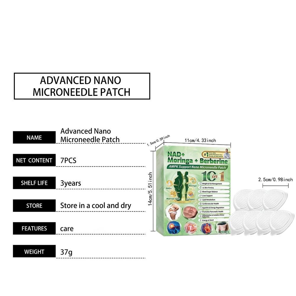Moringa Berberine 10 in 1 Advanced Nano Microneedle Patch Weight Loss -