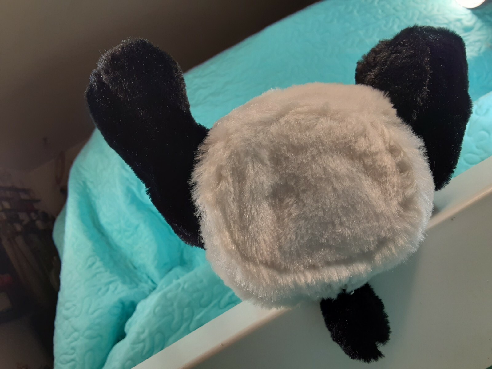 PANDA BEAR Peek A Boo I Love you Battery Operated Plush Arms & Ballown Move