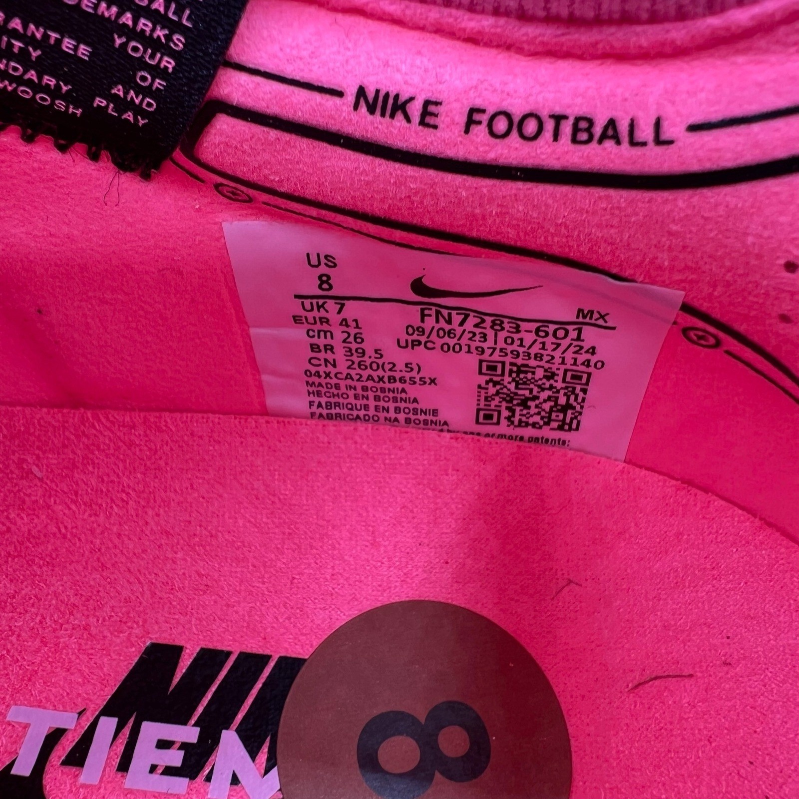 Nike Tiempo Legend 10 Elite SG-Pro Men's 8 Mad Brilliance Pack Cleats FN7283-601