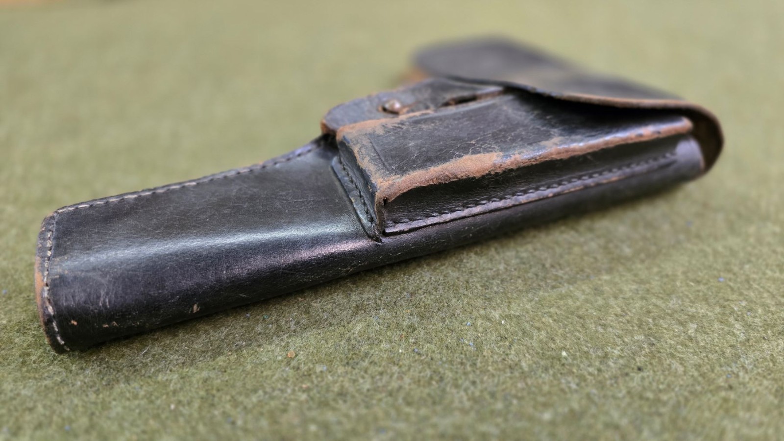 pre-WWII Spanish Military Leather Holster w/o Shoulder Strap Astra 400 Pistol