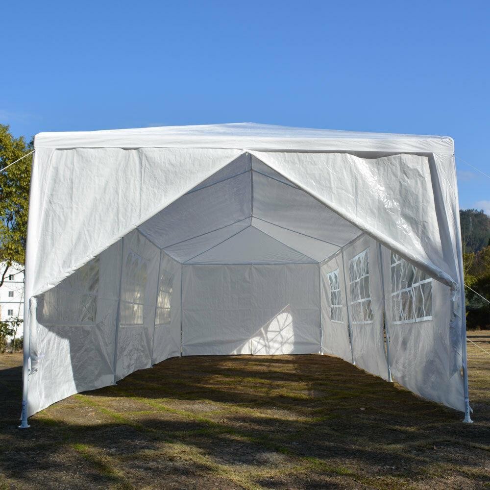 10'x30' Canopy Tent Party Outdoor Wedding Tent Pavilion Cater Events 8 Wall