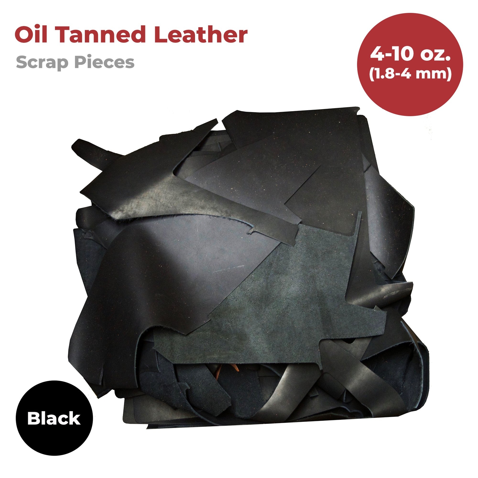 ELW Vegetable & OilTanned Leather Scraps 2-15 oz (1.4-6mm) 1-30 lb Sizes