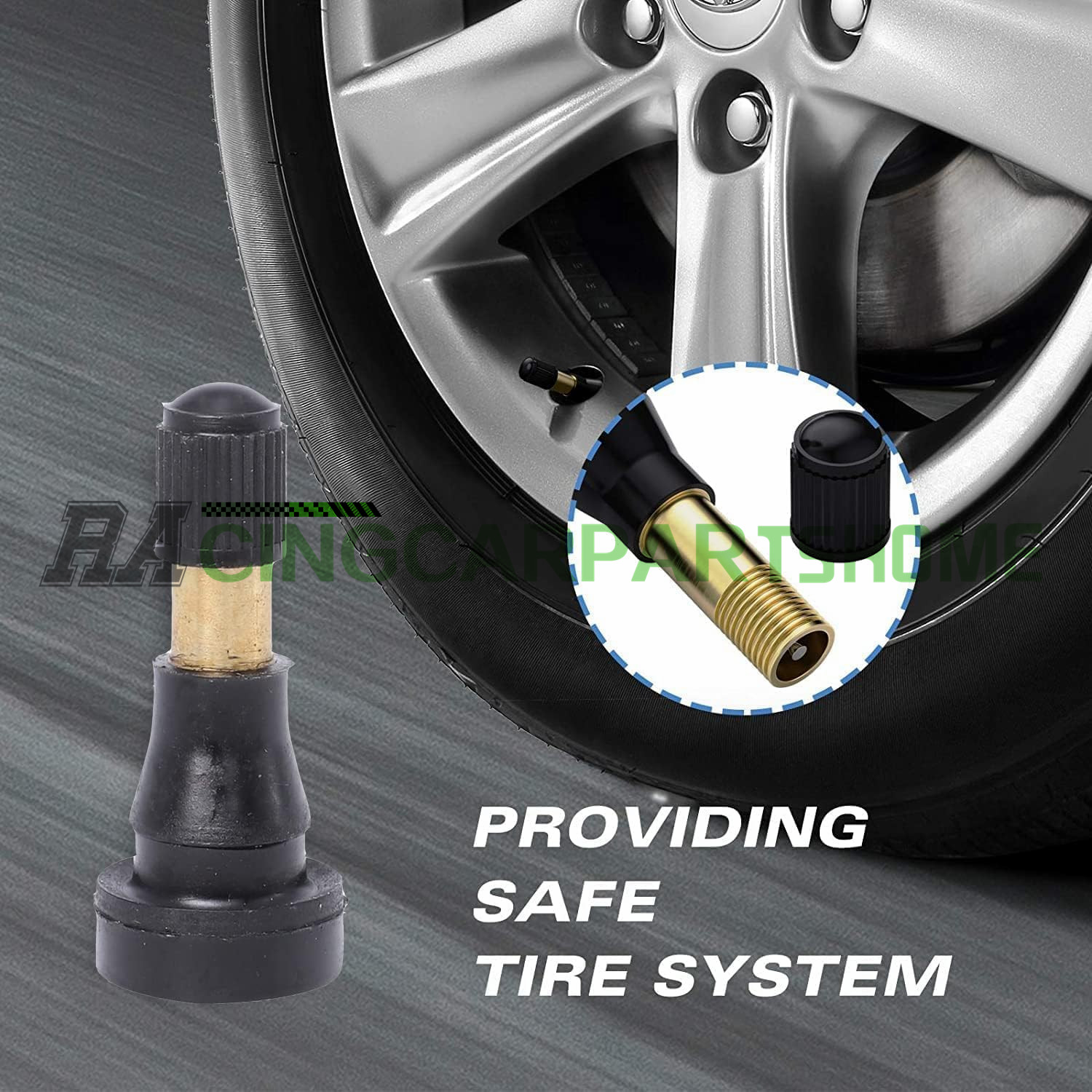 250pcs TR-600HP High Pressure Valve Stems Rubber Snap-in Tire Wheel Valve Stems