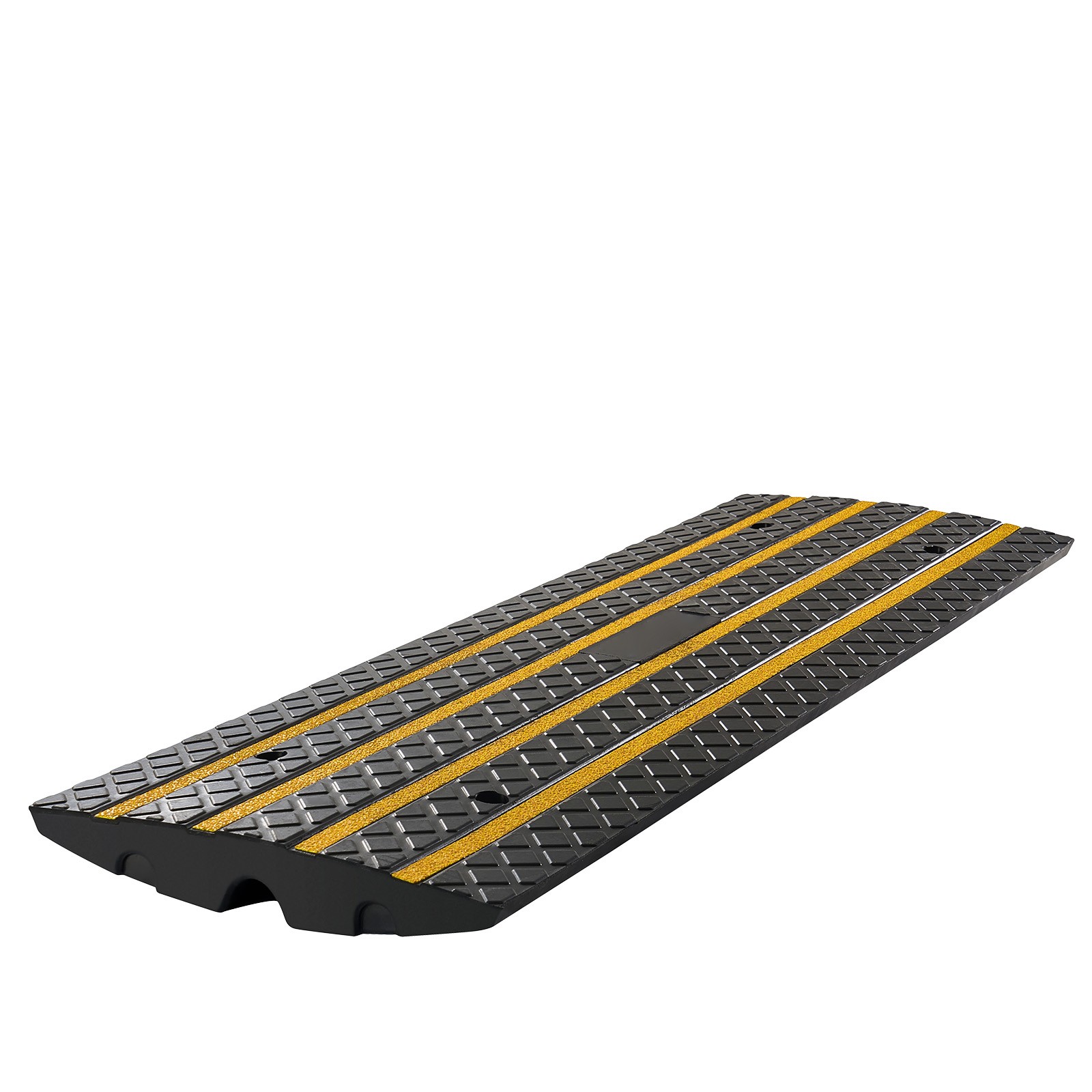 Uimoso 3-Piece Rubber Driveway Ramp Set, 2.6-Inch Rise, 33,069 lbs Capacity