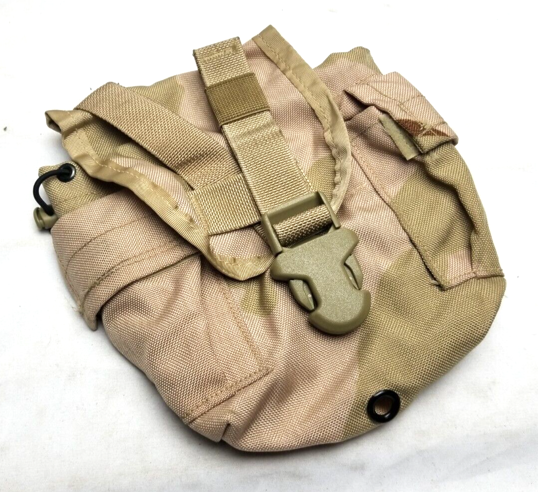 USGI Army 1 QT General Purpose Canteen Pouch Cover Molle II 3-Color Desert MINT