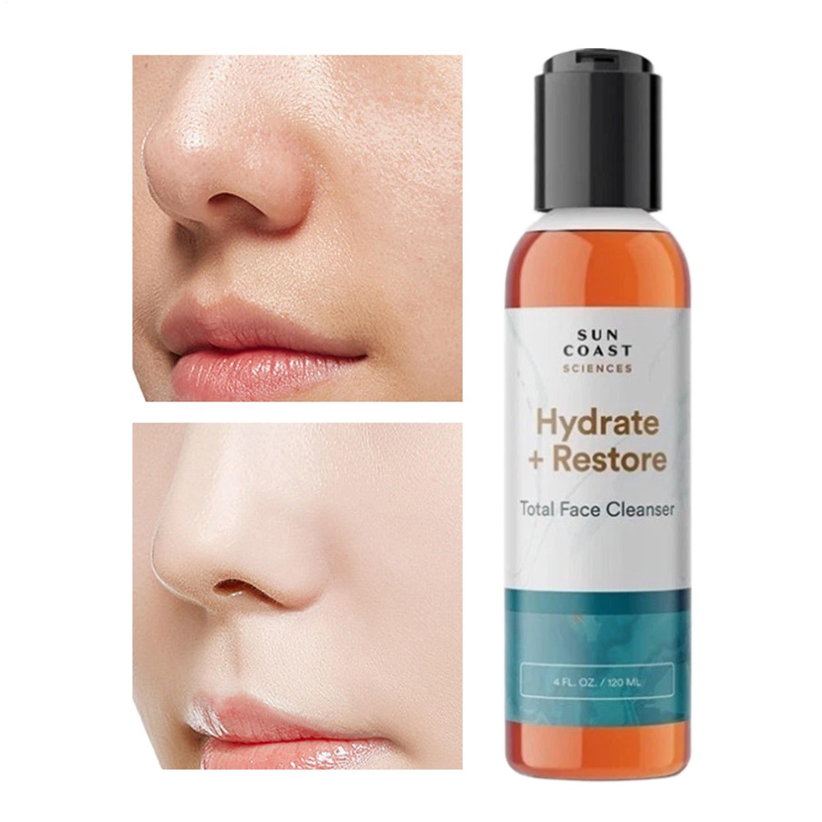 Sun Coast Sciences New Hydrate + Restore Total Face Cleanser 120ml