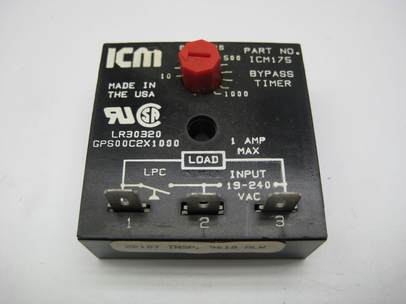 ICM ICM175 TIMER RELAY UNMP