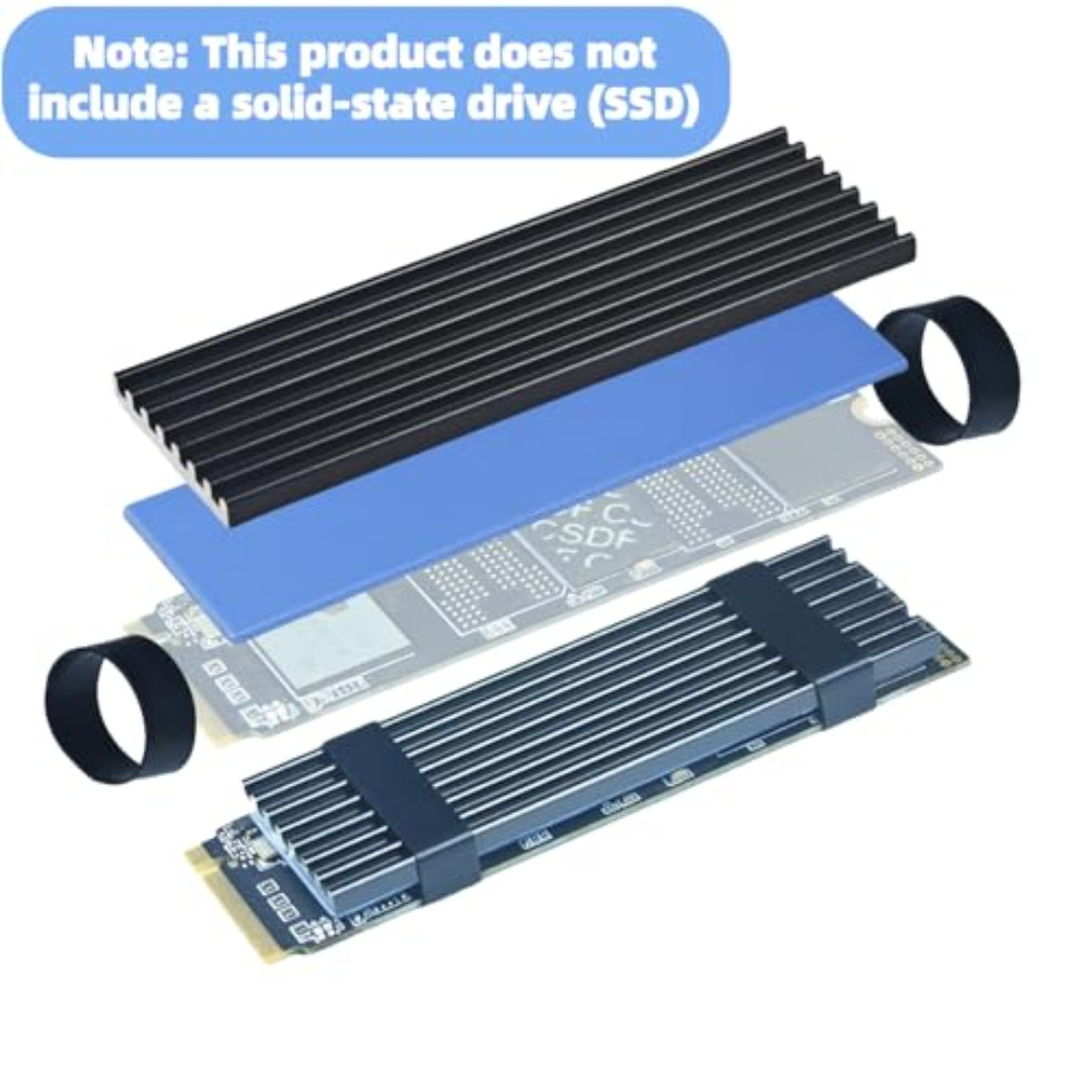 5 Pack SSD Heat Sink Cooler for 2280 SSD, nvme Heatsink with Thermal Silicone