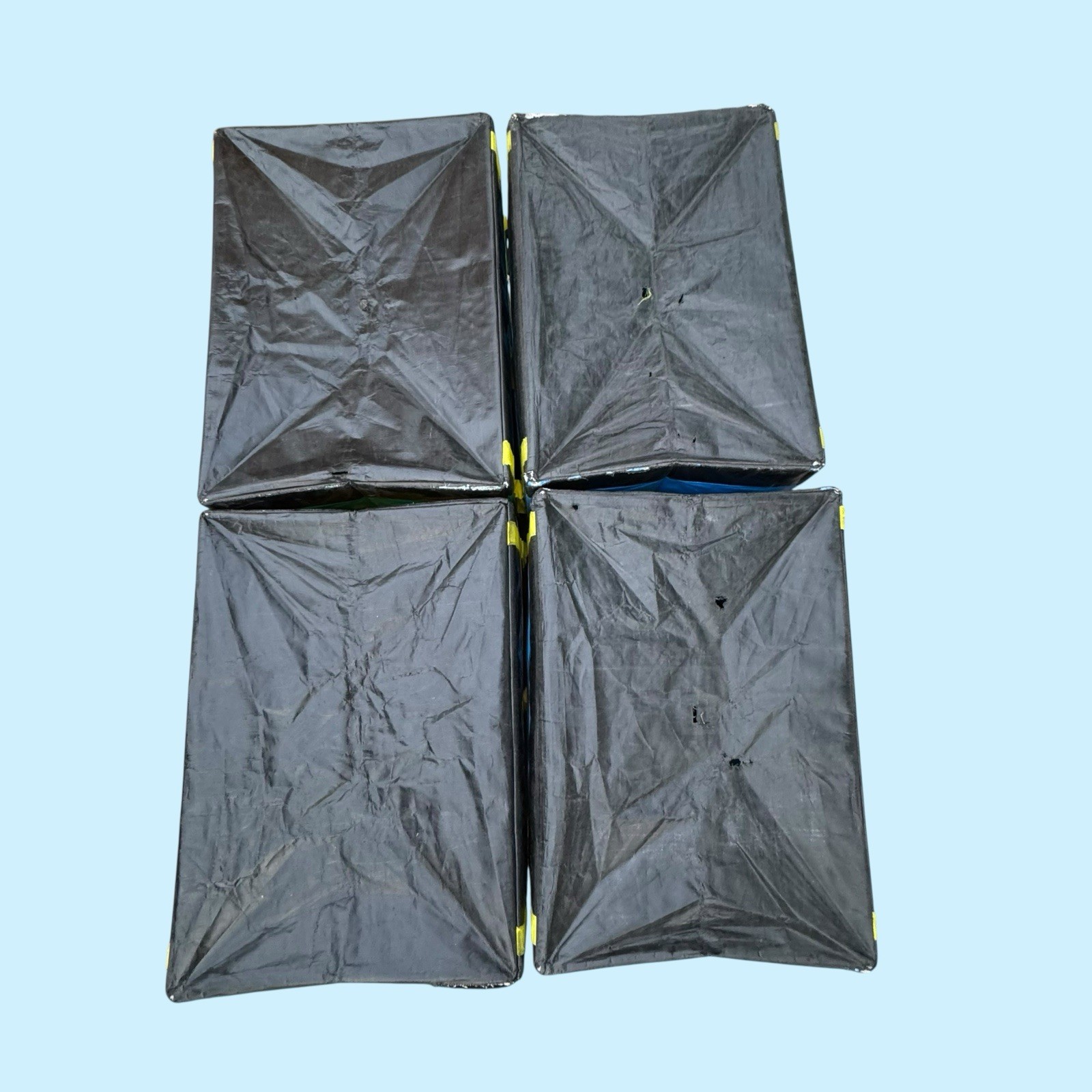 (12) AMAZON COURIER LARGE DELIVERY STORAGE BAGS 28x23x20 MIX LOT OF 12 TOTES