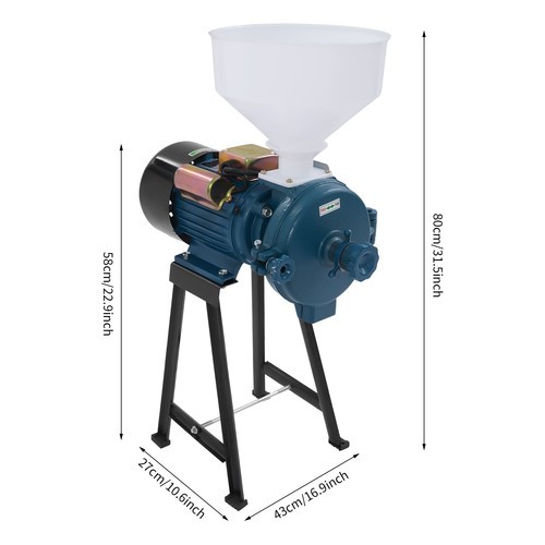 Electric Mill Grinding Molino De Maiz With Funnel Electric Corn Grinder Machine