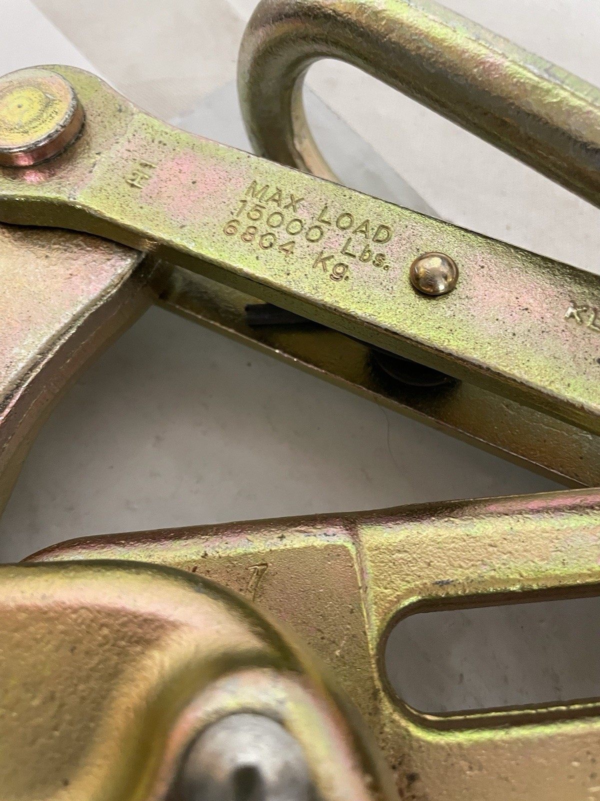 Klein Tools 1628-17 Cable Puller Jaw Grip Style 15,000LB SAFE LOAD 1/2" - 3/4"