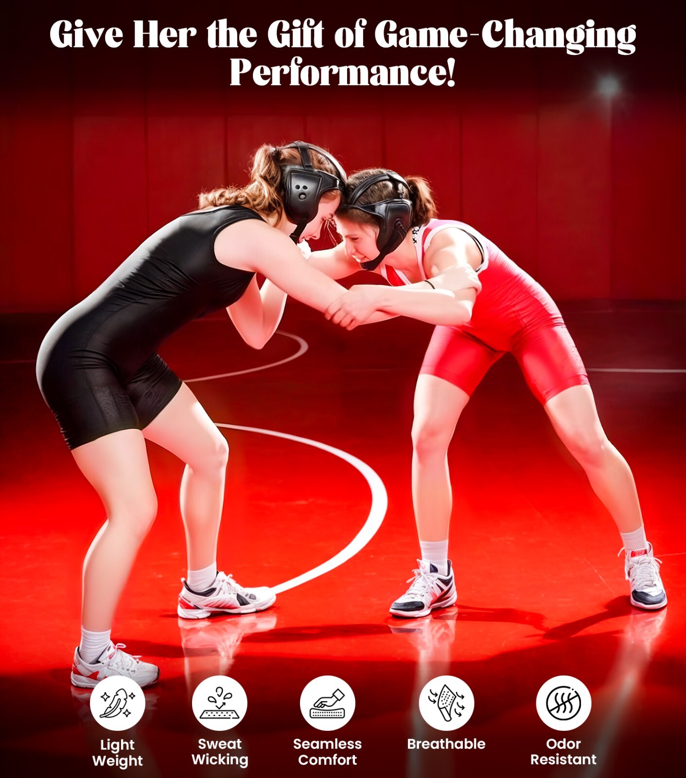 Exxact Sports Women Wrestling Singlet - High-Cut, Full-Coverage Powerlifting