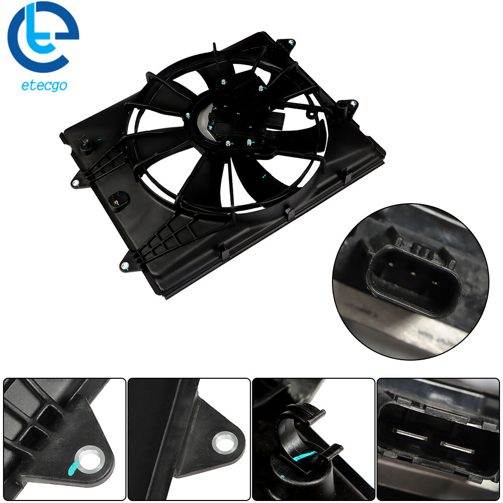 Radiator Cooling Fan Assembly For 2016-2021 Civic 2.0L 190155BAA01 190305BAA01