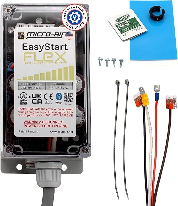 Grade B-Micro-air EasyStart FLEX Home AC Soft Starter 398 - Bluetooth, 6 Ton