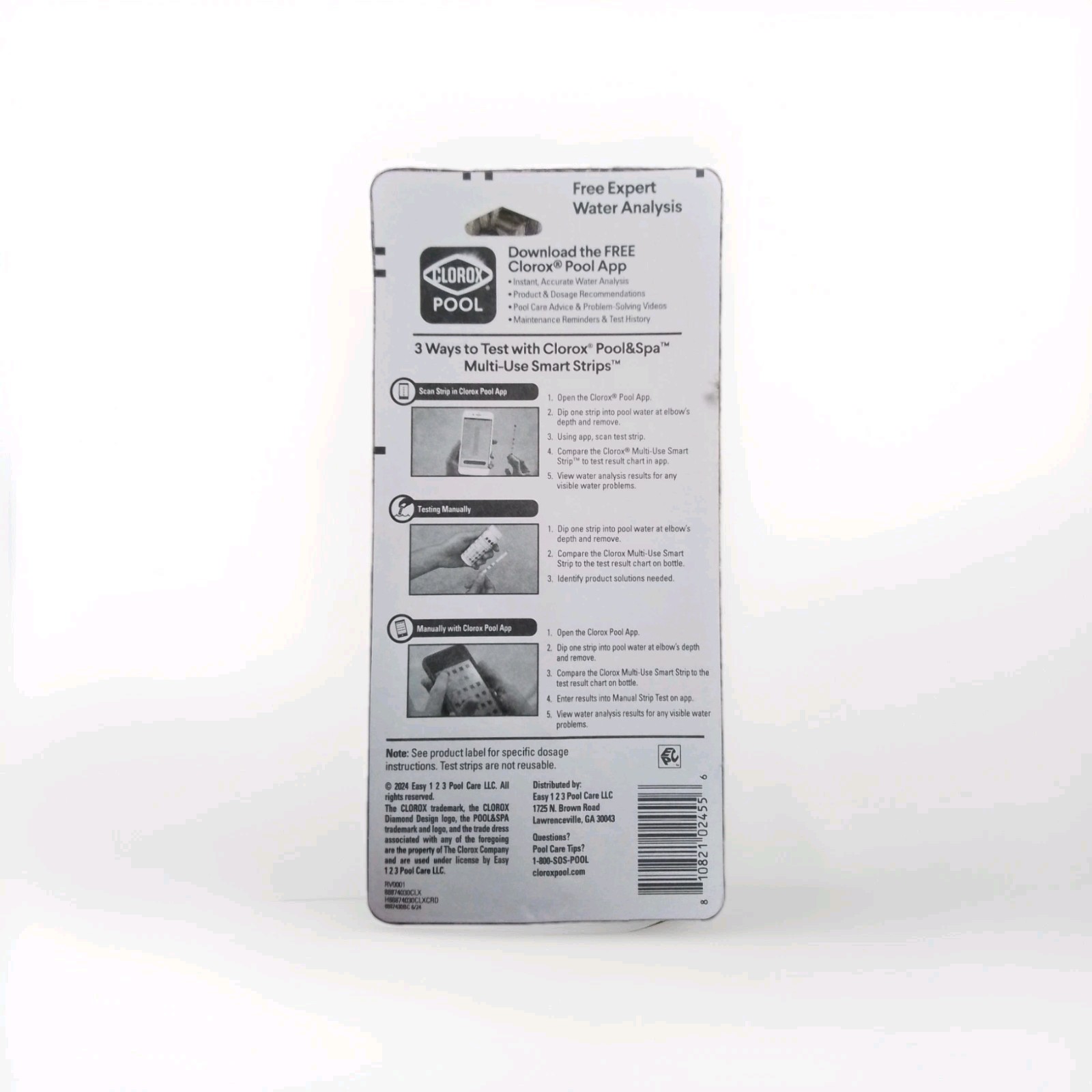 Clear Balance Swimming Pool Care Tablets – 24 Count, Resealable & Chemical Test