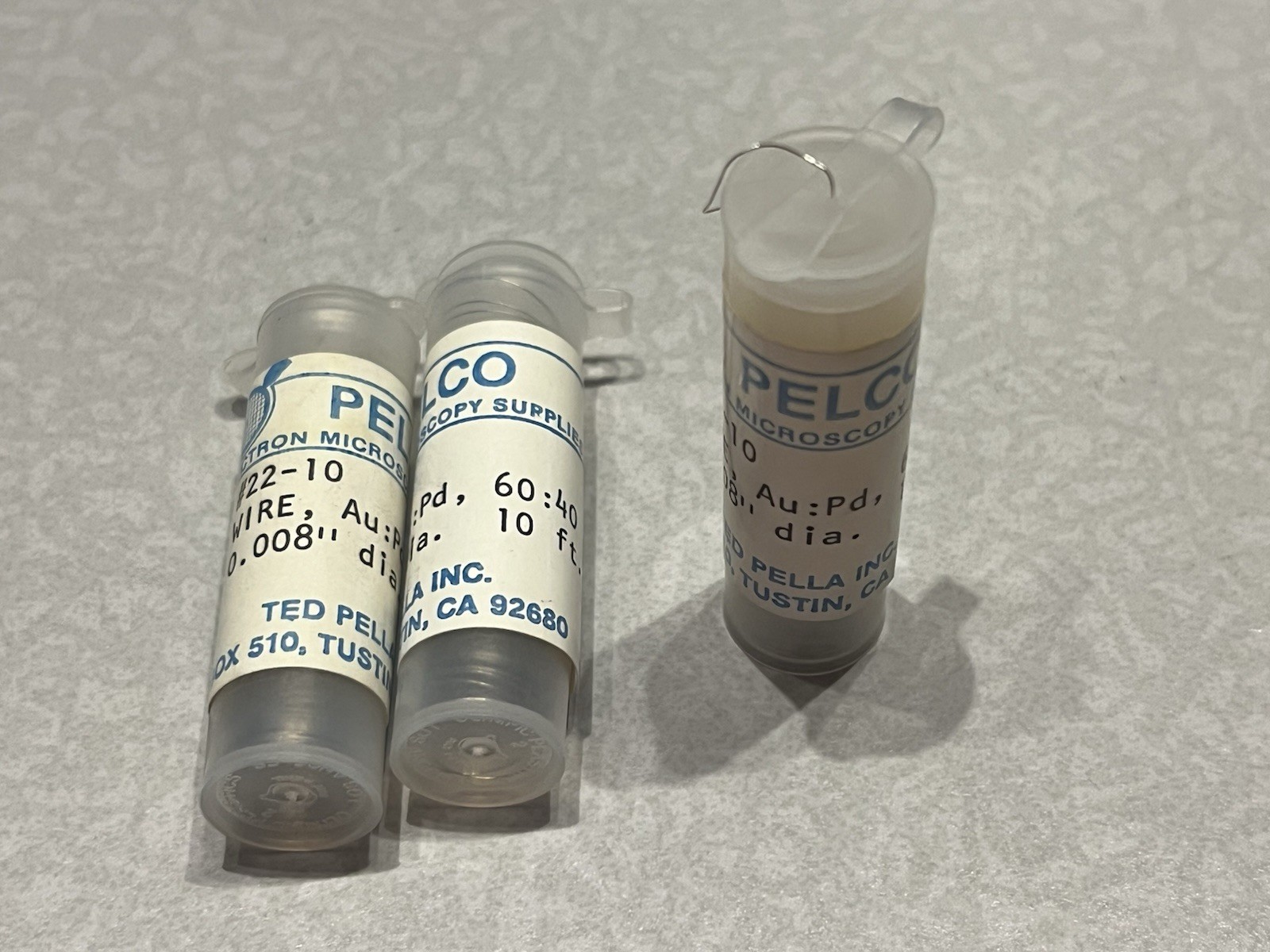 Ted Pella Au/Pd 60:40 Wire 0.008" – SEM Sputter Coater Target Wire – Per Inch