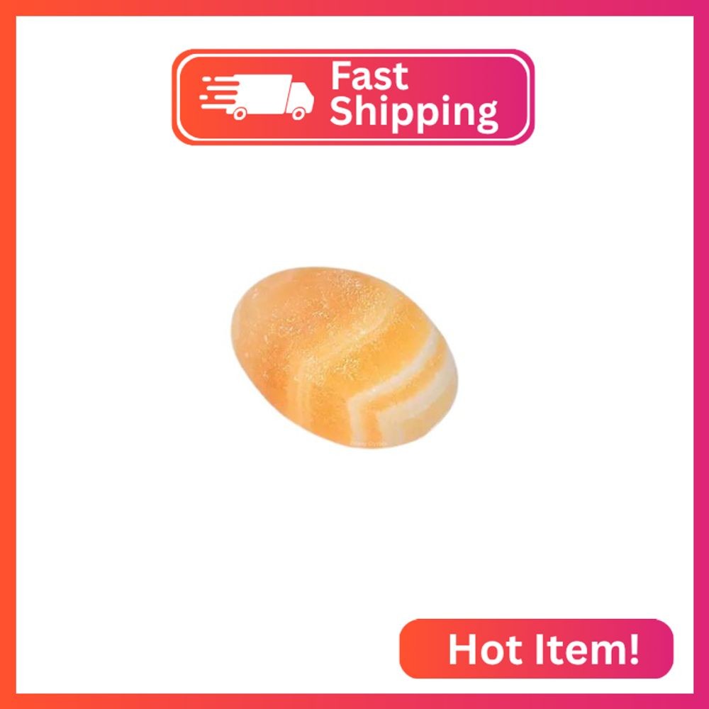 Erliway Yellow Calcite Healing Crystal Stones, 1.25-2.0" Large Reiki Healing Gem