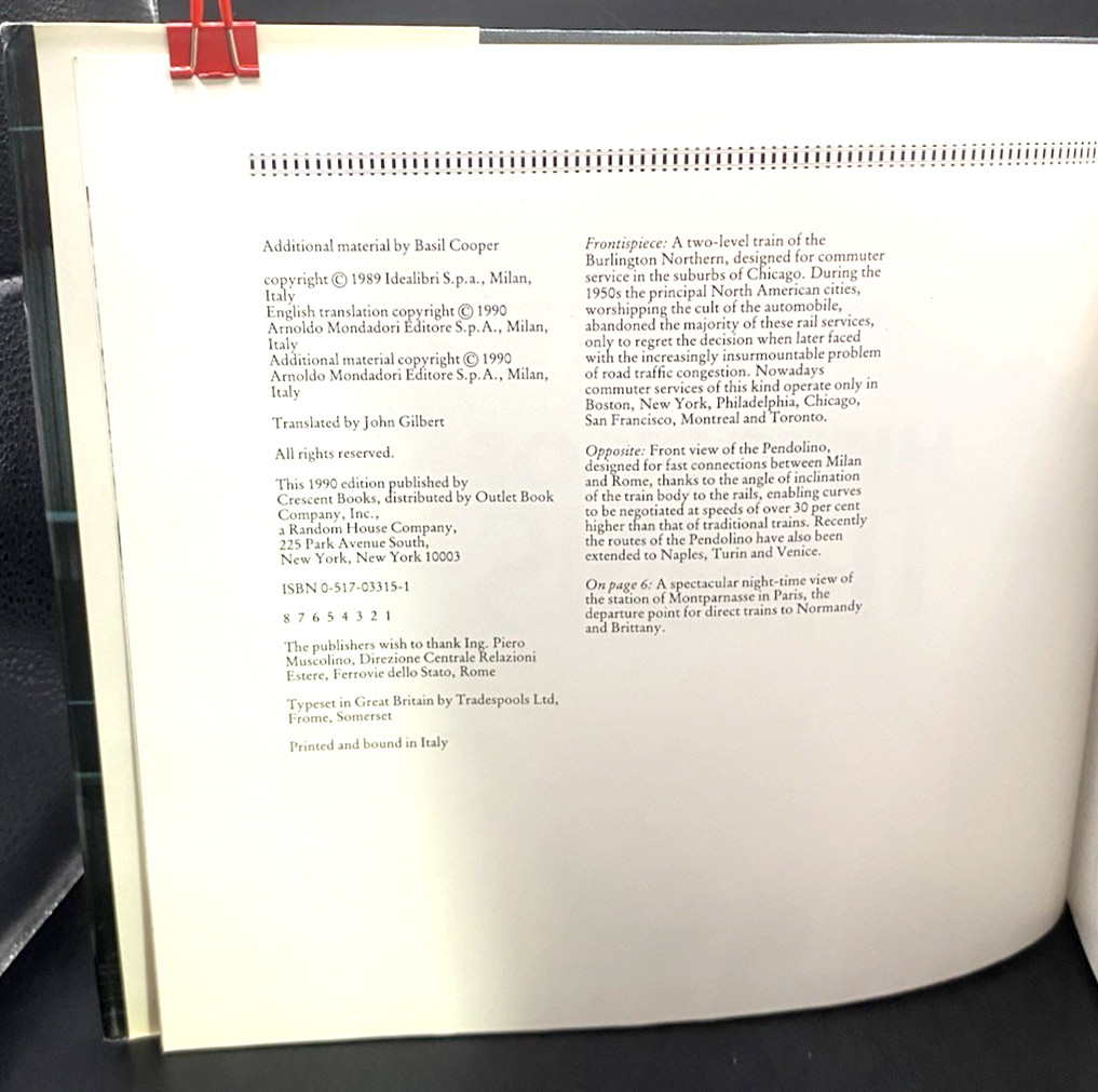 The History of Trains from Orient Express to Bullet by Massimo Ferrar, 1990 H/C