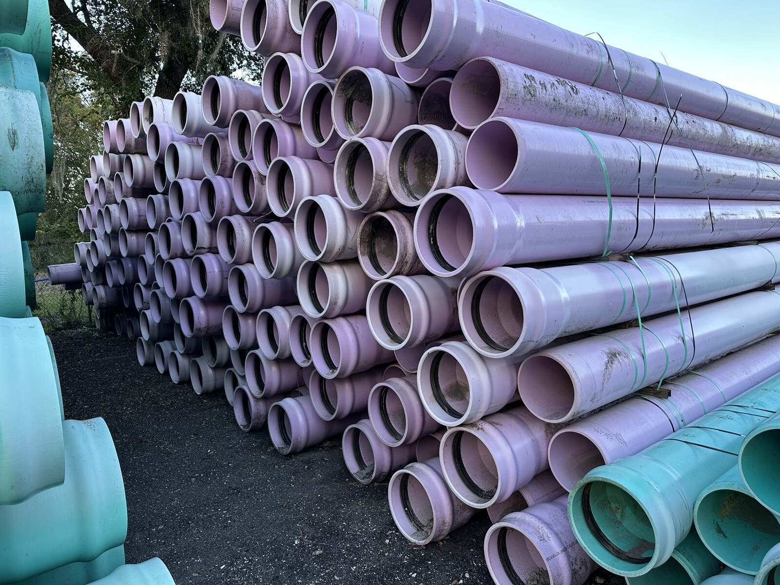 8,10,12,16 and 20" heavy wall c900 PVC plastic Pipe dr18 dr-18 sewer and water