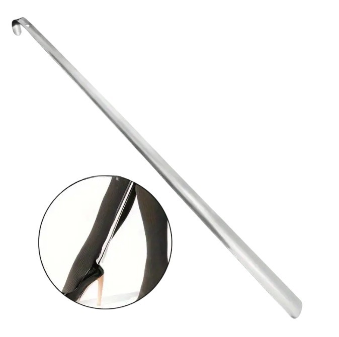 20.5" Extra Long Metal Handle Shoe Horn Stainless Steel Handled Shoehorn Horns