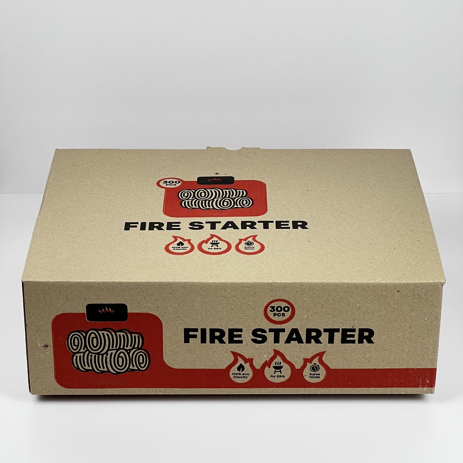 Natural Fire Starter XXL Wood Wool Rolls –75, 150 or 300 pcs, BBQ Charcoal Grill