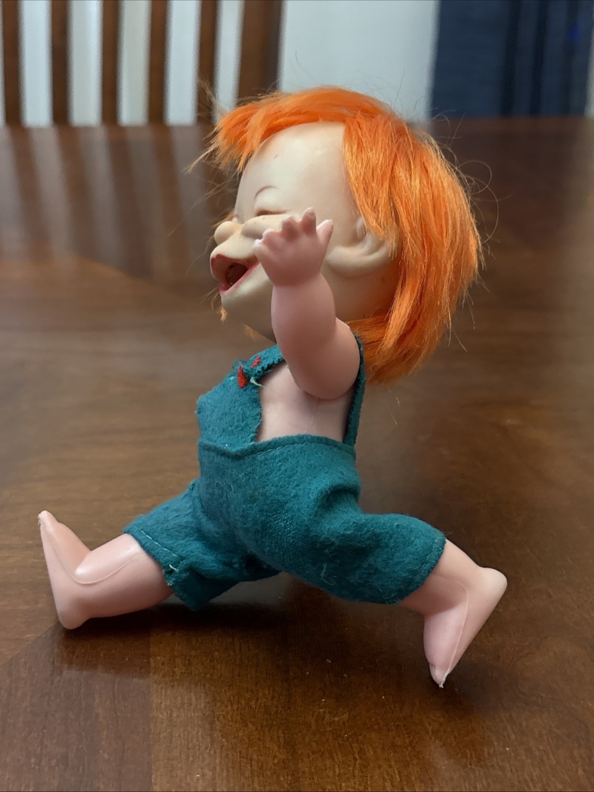 Vintage 1960s Brat Doll Toy Redhead Ginger 7” Figure Creepy Ugly Naughty