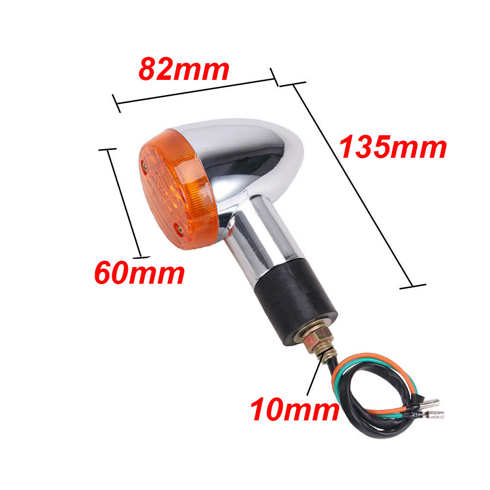 Amber Turn Signals Blinker For Honda Shadow VT750/1100/VTX 1300 1800 GL Valkyrie