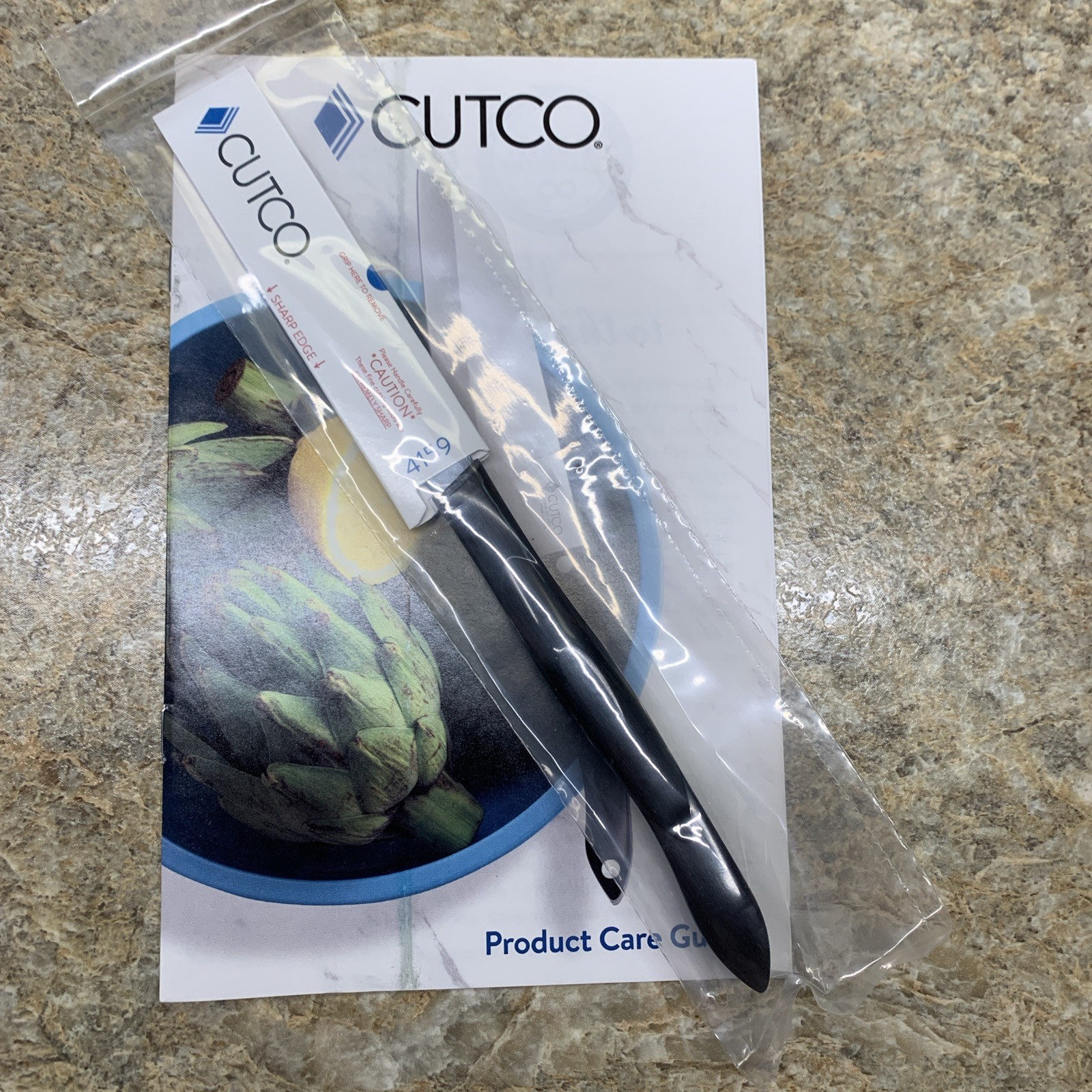 New Style CUTCO 4159 Gourmet Table Steak Knife Pointy DD Edge Black/Classic Qty