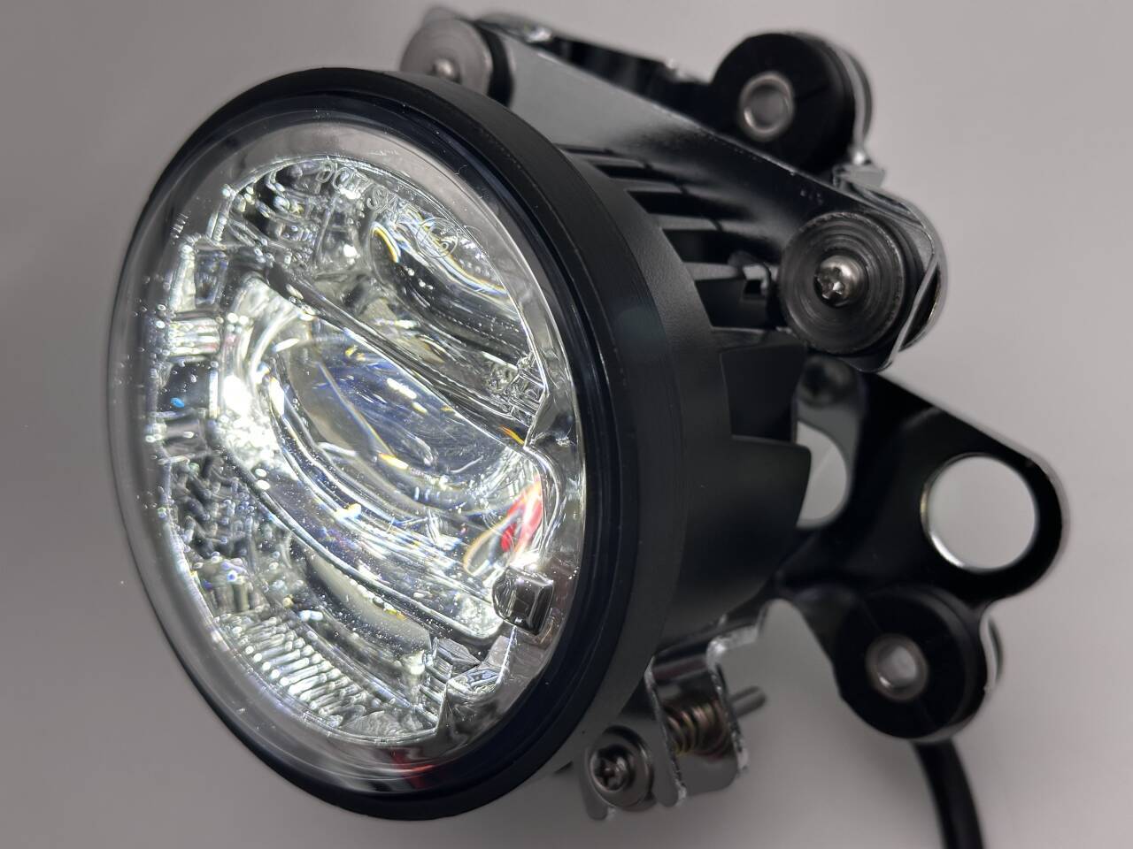 Chrome LED Driving Fog Light DRL Halo Ring For Honda Goldwing GL 1800 2002-2010