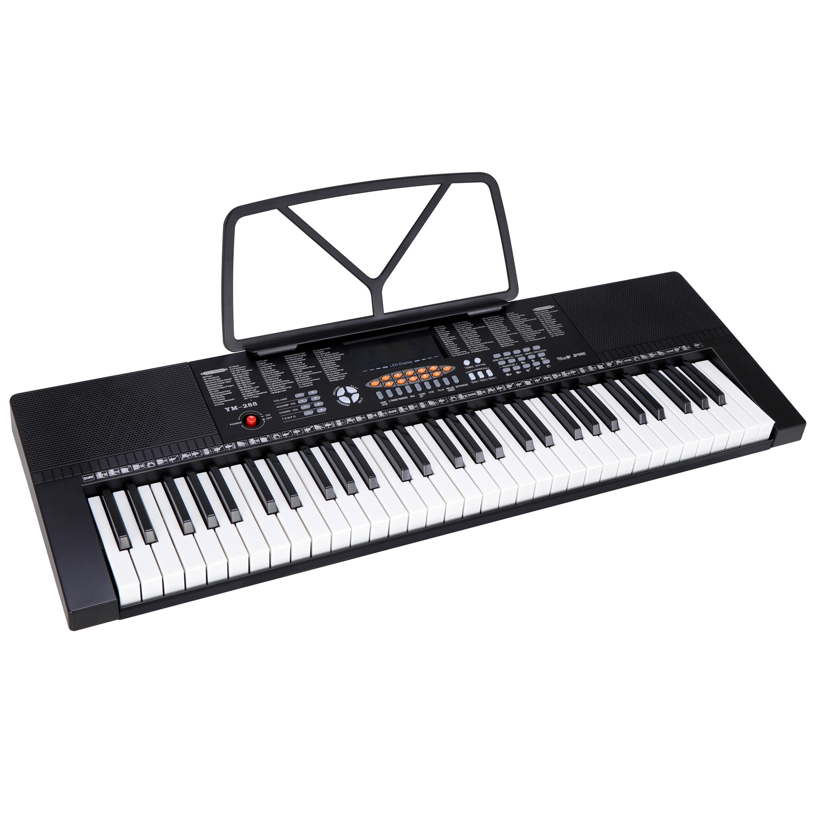 61-Key Electric Keyboard Piano with Stand, Headphones, Microphone