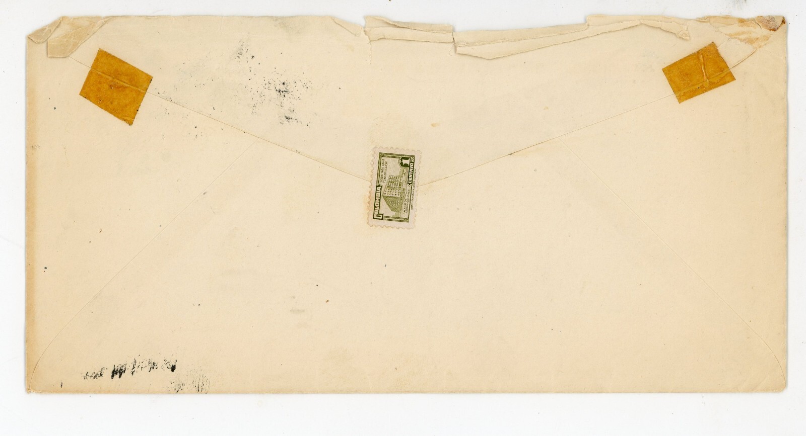 1948 Columbia Stamps Cover Cali 1 5 60 Centavos Palace of Communications Postal