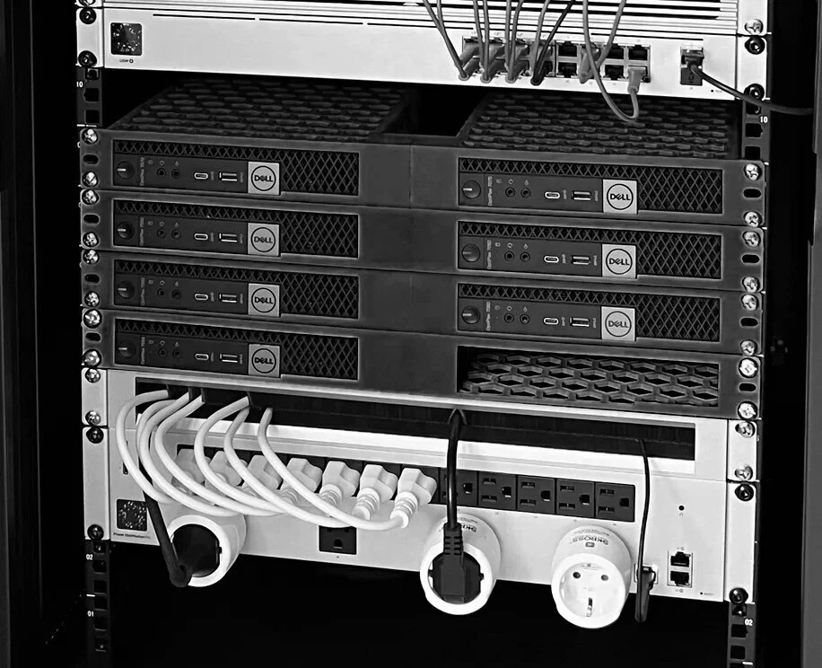 Dell OptiPlex Micro 1U Rack Mount – 3020 3040 3050 5060 7070 7080 – 3D Printed