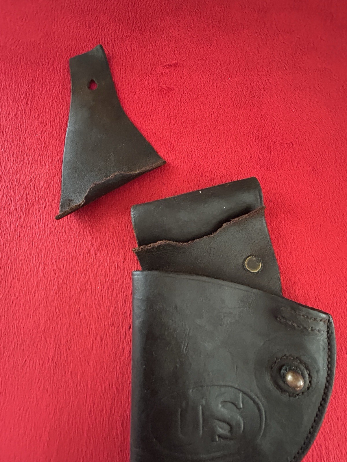 WWI US Army M1909 Military Leather Holster For M1917 .45 Revolver G&K 1918