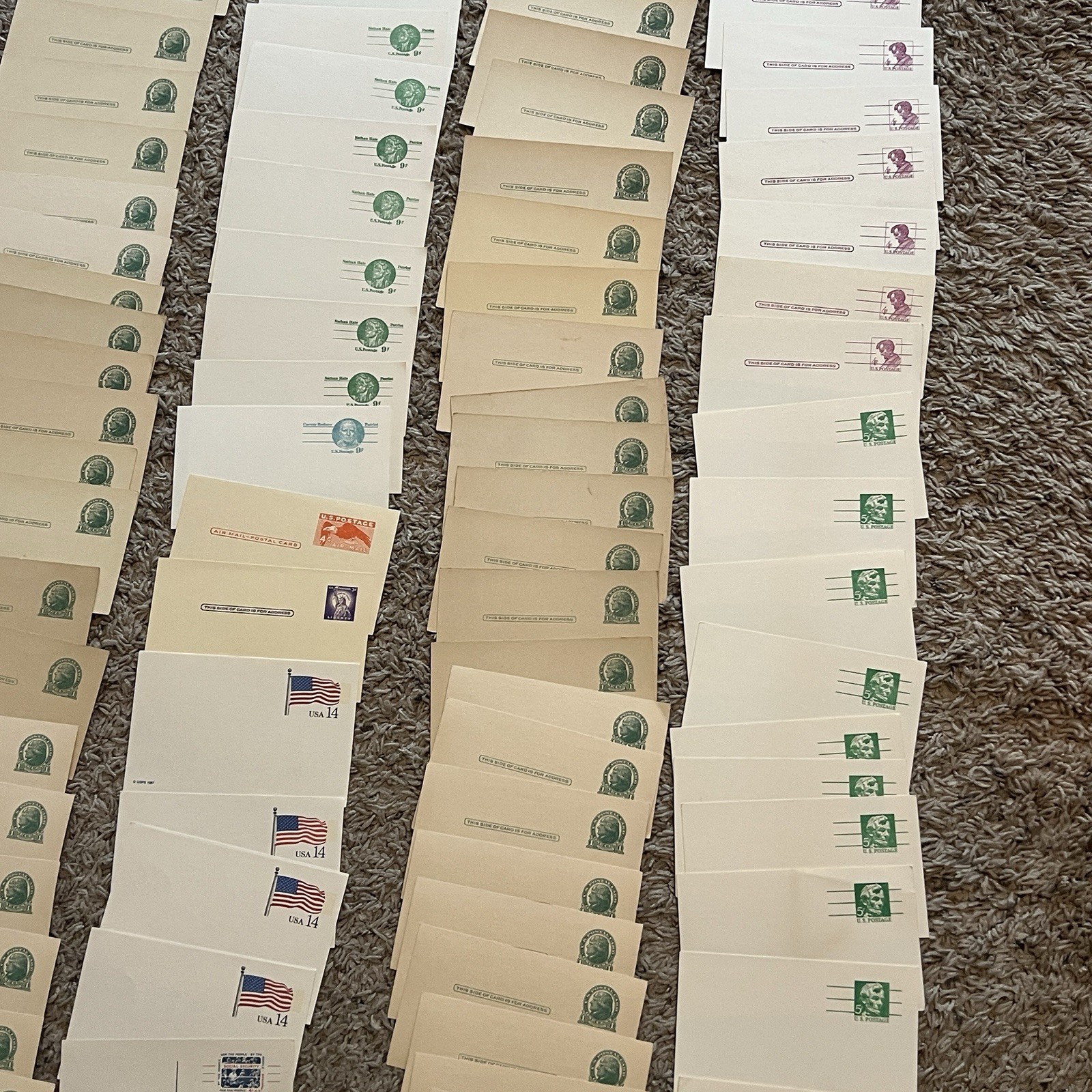 INVESTOR RESELLER BOX LOT OF OVER 200 UNUSED EARLY US POSTAL CARDS AND COVERS