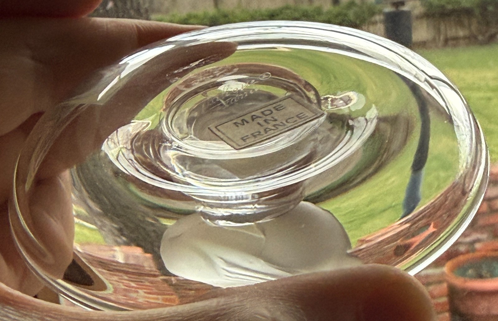 Lalique Pinson Finch 1970s Art Glass Ring Dish Clear & Frosted Crystal 2” Tall