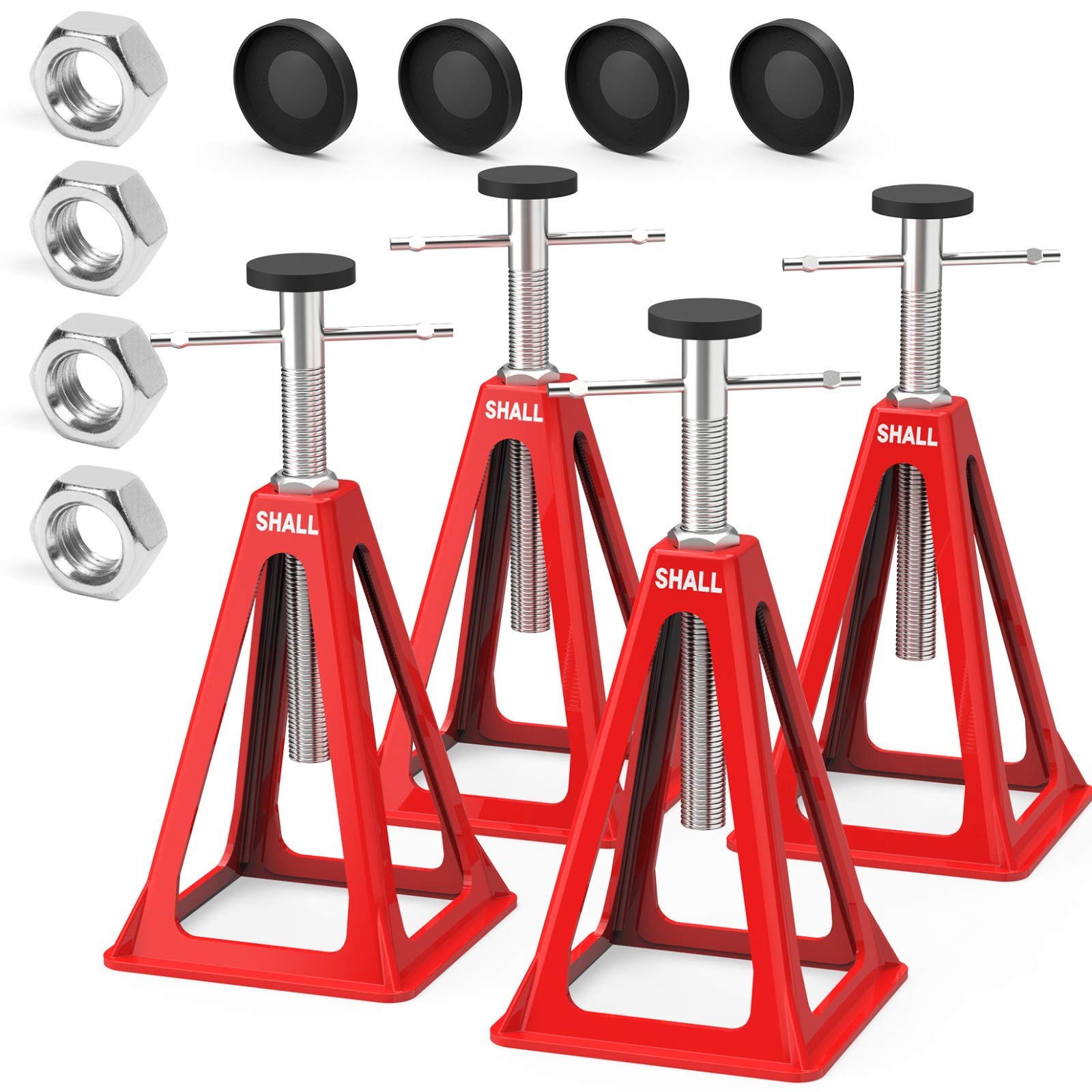 SHALL 4PC RV Stabilizer Jacks,Heavy Duty Aluminum Jack Stands for Trailer Camper