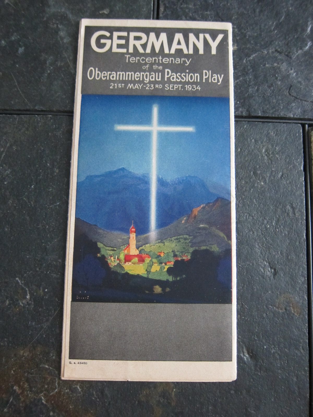 1934 Germany Oberammergauer Passion Play Betrayal of Christ Travel Brochure