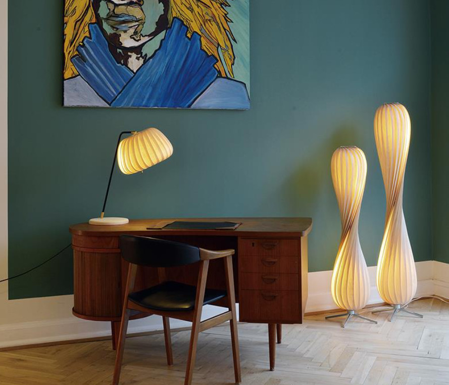 Japanese Wabi Sabi Wood Twist Floor Lamp Antique Art Light Pendant Home Fixture